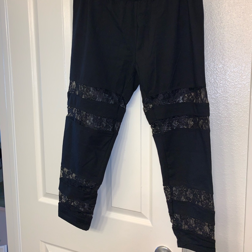 Lace cut out Torrid leggings